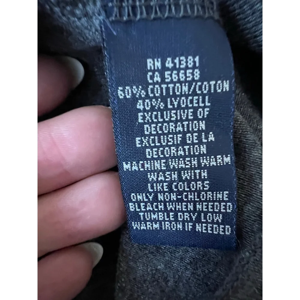 Ralph Lauren Gray Long Sleeve Tissue Turtleneck Tee M - Picture 5 of 6